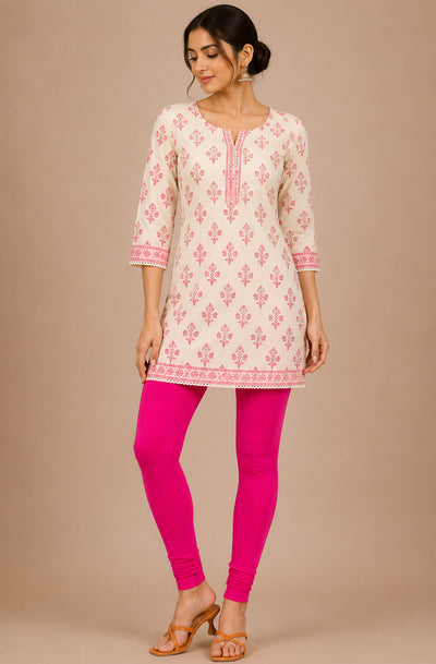 Women's Full Length Everyday Comfort Leggings - Rani | Soft Stretch Elastic Waist