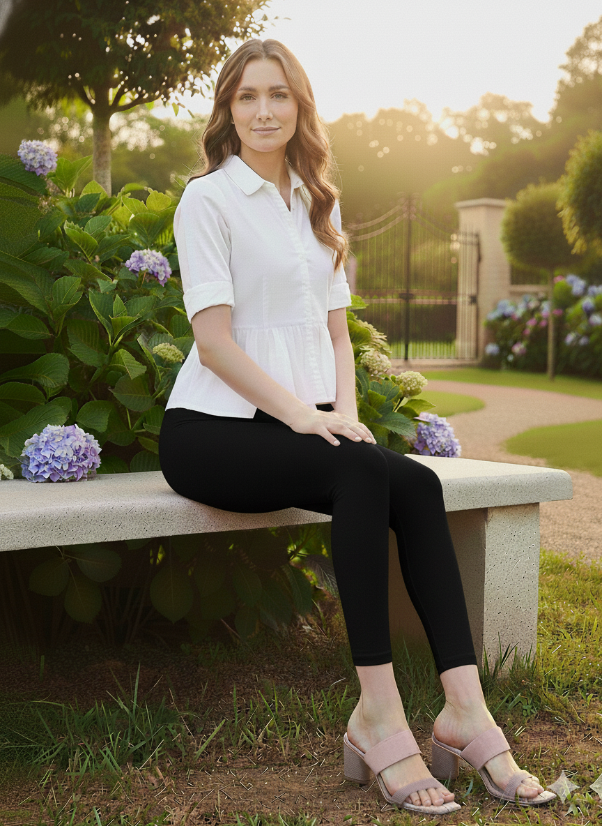 👗 Women’s Everyday Ankle Fit Leggings | Soft 🌿 Stretchable ✨ Comfortable Fit